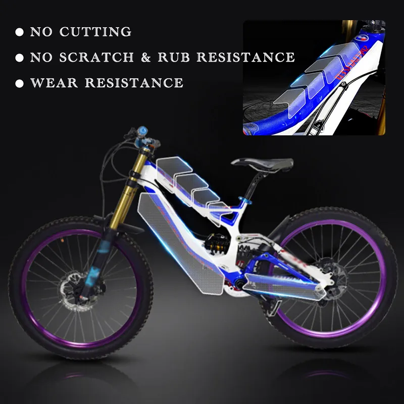 Cycling Frame Protector Antiscratch Bicycle Stickers Paint Protection