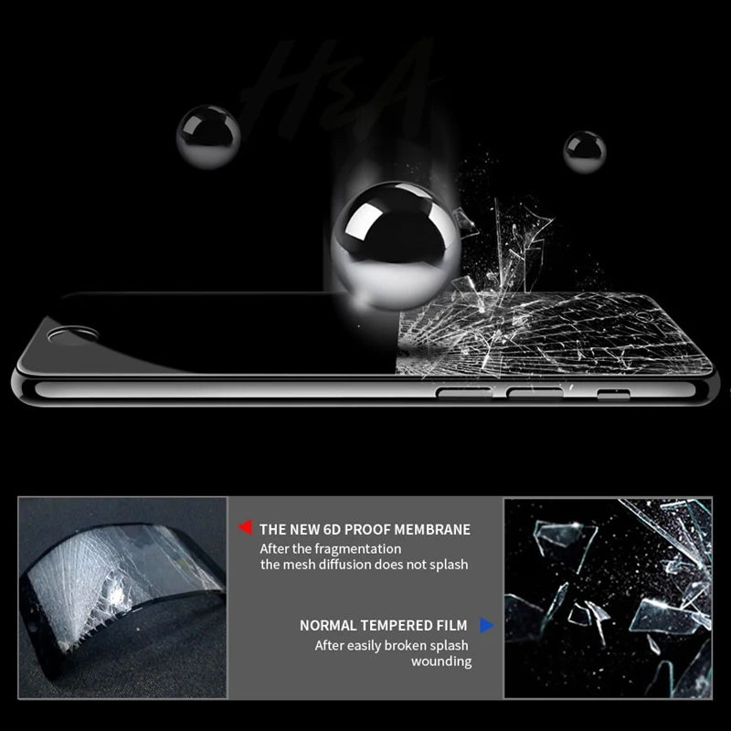 100D пленка из закаленного стекла для Apple iphone 6 6s 8 7 Plus X 10 XS MAX XR антидетонационный