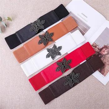 

Stretch PU Personality Belt Female ремень Luxury Belts Women Wild Girdle Dress Waistband Ladies Wide Corset ceinture Accessories