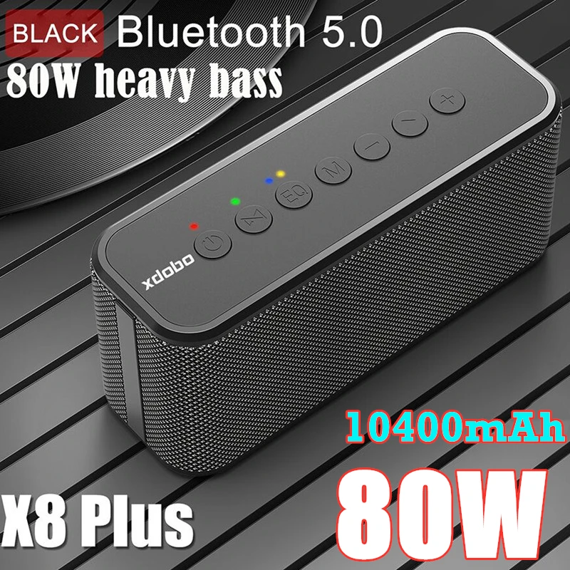 XDOBO X8 Plus 80 Вт портативная беспроводная Bluetooth Колонка TWS колонка и аудиофил