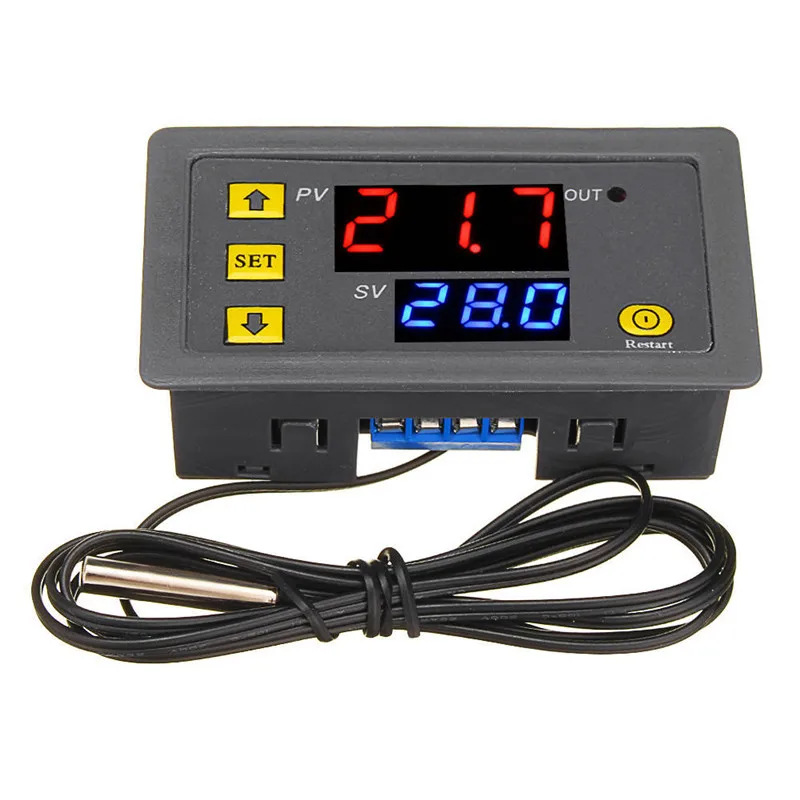 LED Digital Temperature ControllerTemperature Control Switch Sensor Meter dropshipping - Цвет: A