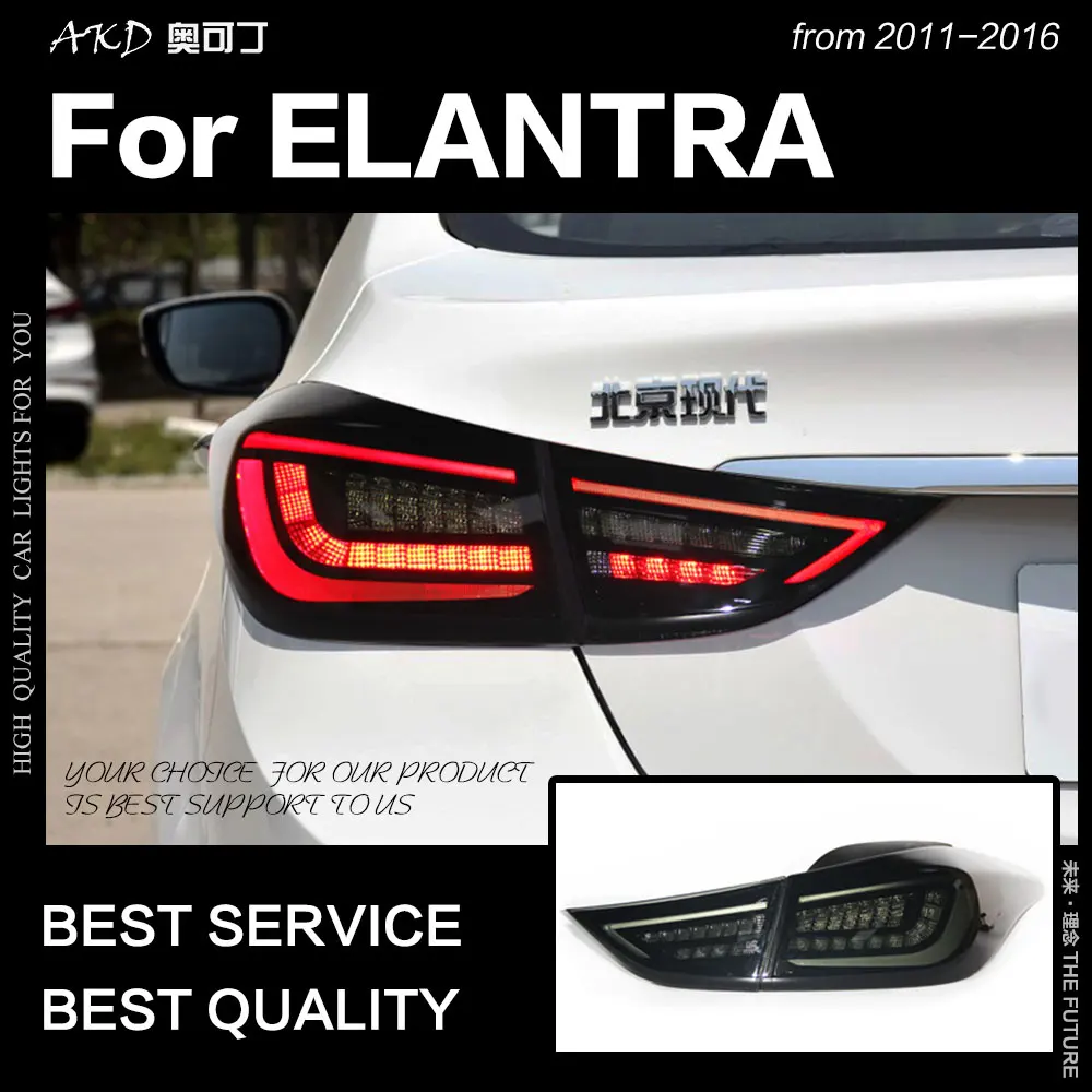 AKD автомобильный Стайлинг для Hyundai Elantra задсветильник s MD светодиодный задний