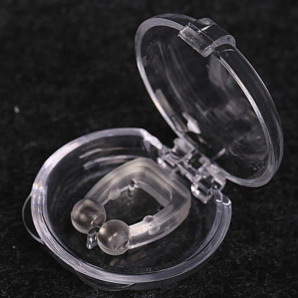 Reusable Safe Anti Snore Clip Breathe Smooth Portable Transparent Effective Silicone Nose Personal Sleeping Aid Apnea 3