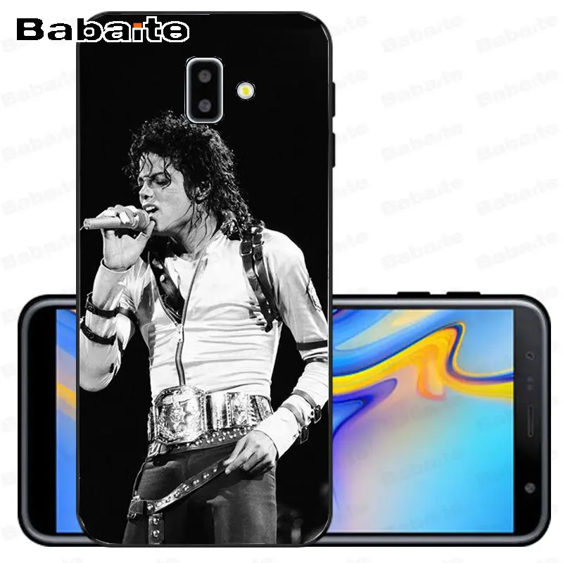 Майкл М. Джексон, танец музыки ТПУ черный чехол для телефона оболочка для samsung Galaxy j6 plus A6 A8 A9 A10 A30 A50 мобильный чехол