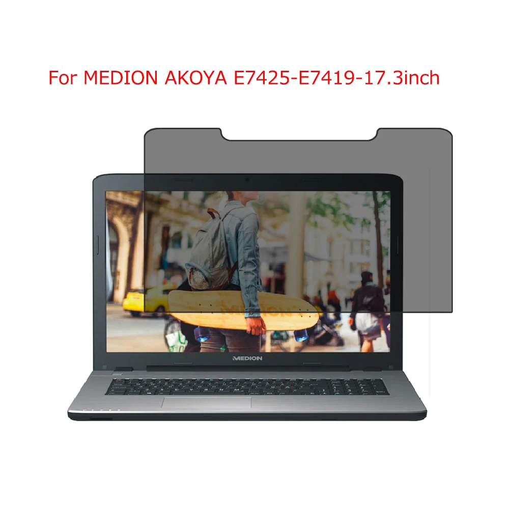 

For MEDION AKOYA E7425-7419-17.3inch laptop screen Privacy Screen Protector Privacy Anti-Blu-ray effective protection of vision