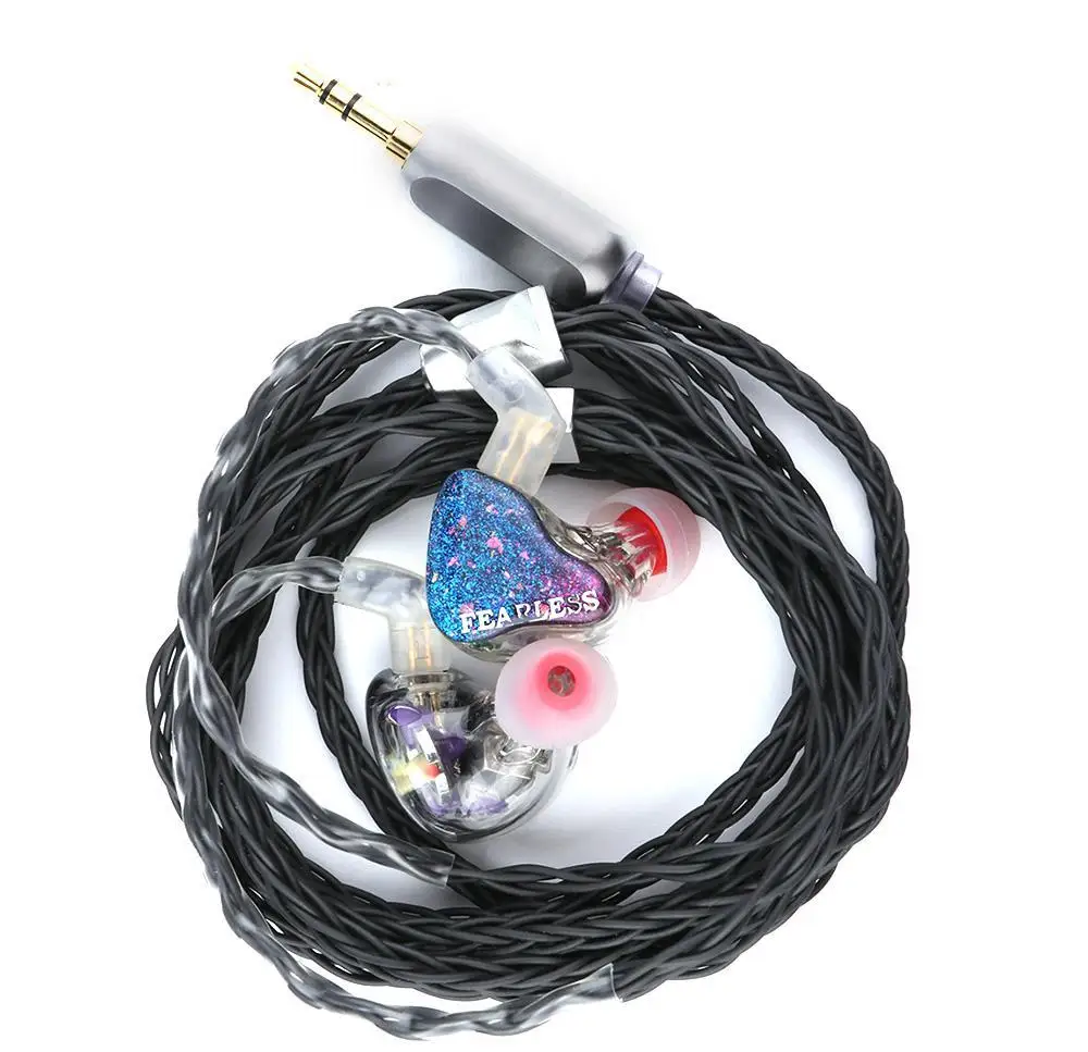 Fearless Audio Tequila 1DD 6BA Hybrid Driver In ear Earphone 8mm Dual magnetic Hifi Music Monitor Studio Audiophile 2 Pin Earbud