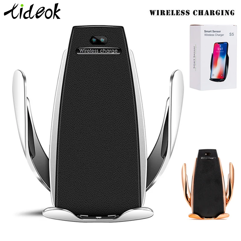 

Wireless charging Car Charger IR Automatic 360° Rotate car phone holder Air Vent Suction Phone Mount Bracket For iphone Android