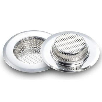 

High Quality Stainless Steel Washbasin Hair Filter Bathroom Kitchen Sink Sewer Floor Drain Anti-blocking Tools Household Items