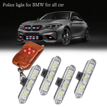 

4x3/led Wireless Remote Ambulance Police light For all car For Car Truckcar all year Emergency Light Flashing Firemen Lights