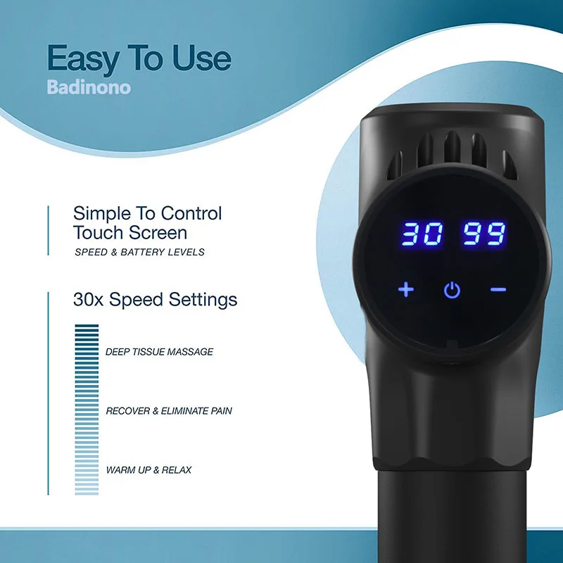 30 speed Massage Gun Portable Body Neck Muscle Massager Professional Deep Tissue Massage Gun for Pain Relief