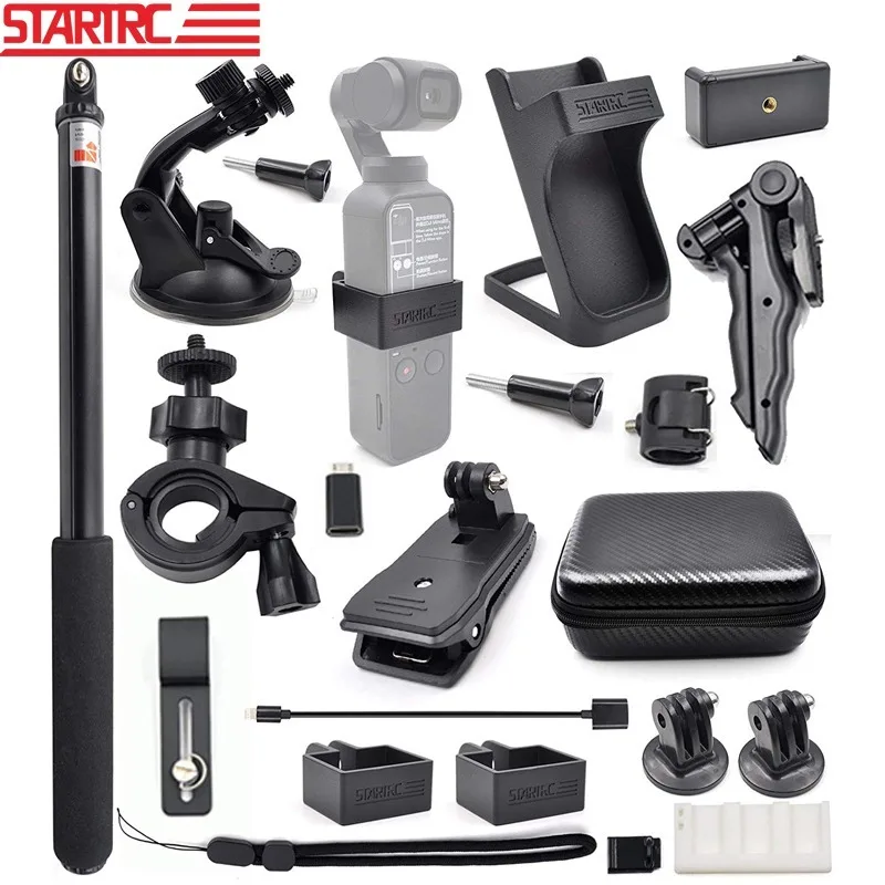 Для DJI OSMO карманные аксессуары ручной карданный штатив сумка для камеры велосипедный зажим держатель Расширительная палка Крепление для DJI OSMO Карманный