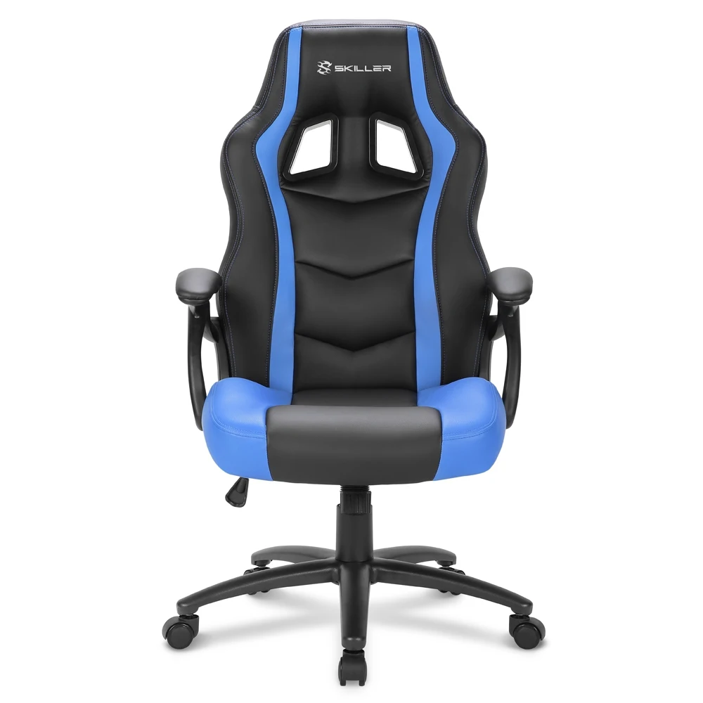 Игровое кресло Sharkoon Skiller SGS1 компьютерное, до 100 кг, кожа PU/PVC, дерево