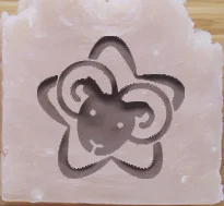 Натуральное мыло ручной работы стандартное Мини Мыло diy печать - Цвет: size4CM