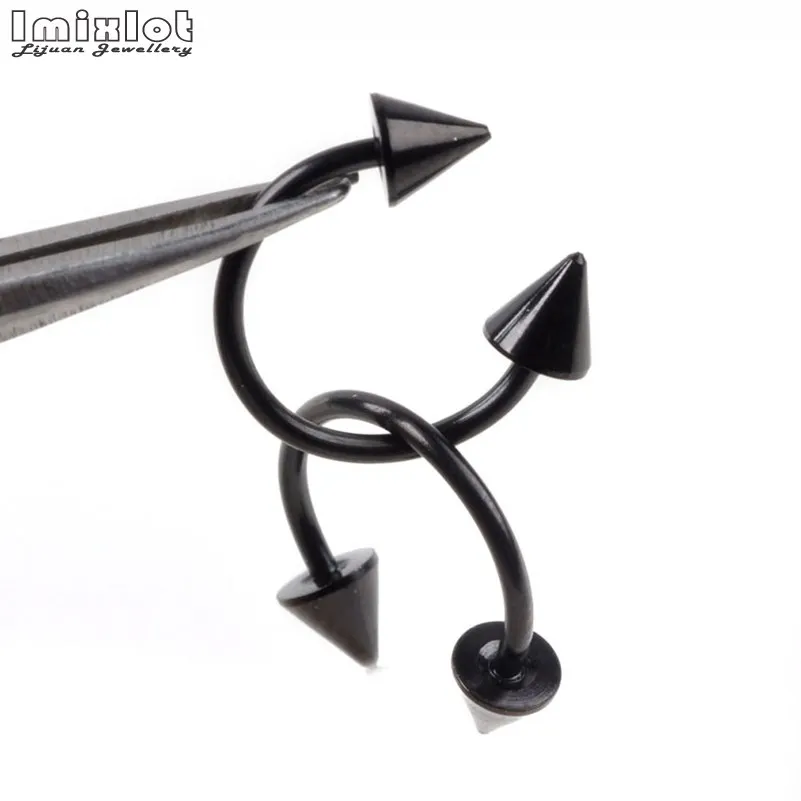 20pcs/lot Stainless Steel Nose Ring Piercing Horseshoe Spike Septum Piercing Eyebrow Tragus Helix Pircing Lip Nariz nose rings piercing jewelry nose studs body piercing earrings ear piercing jewelry metal jewelry body piercing jewelry body jewelry