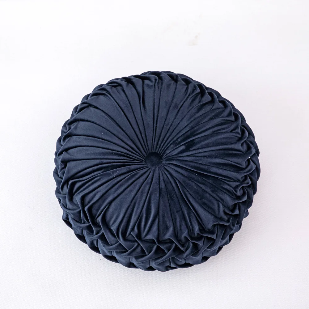 navy blue pumpkin Круглая детская декоративная подушка в виде тыквы для дивана, стула, декора детской комнаты, мягкие подушки, подушки в виде облака, звезды, сердца - Цвет: navy blue pumpkin