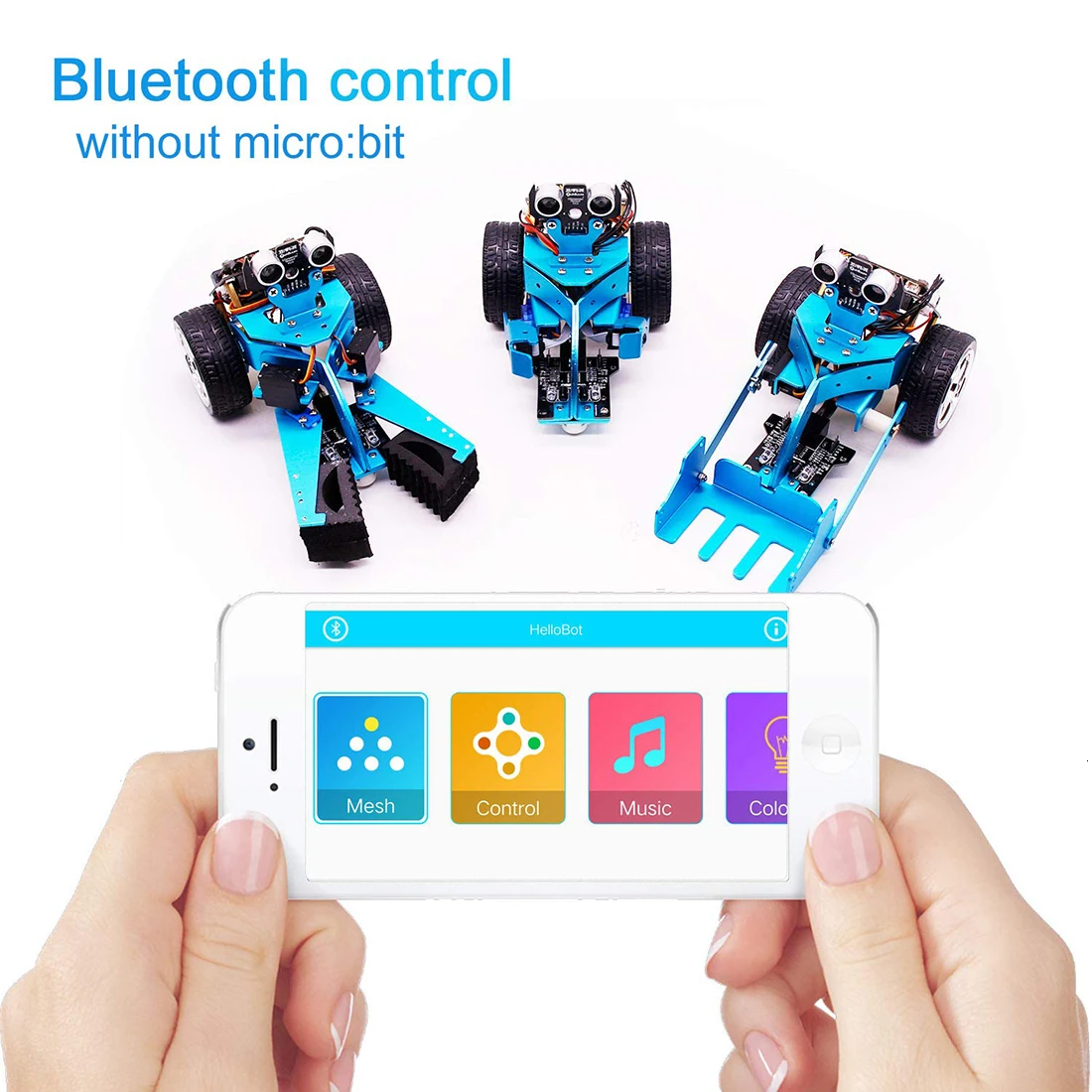 3-в-1 Графический программируемый с Bluetooth ИК слежения модуль Алюминий сплав паровой робот игрушечных машинках для микро: бит BBC материнская плата