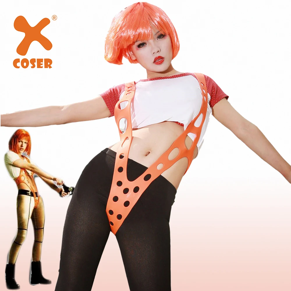 Ремешок для косплея XCOSER Leeloo Orange ремешок из силикагеля аксессуары Хэллоуина