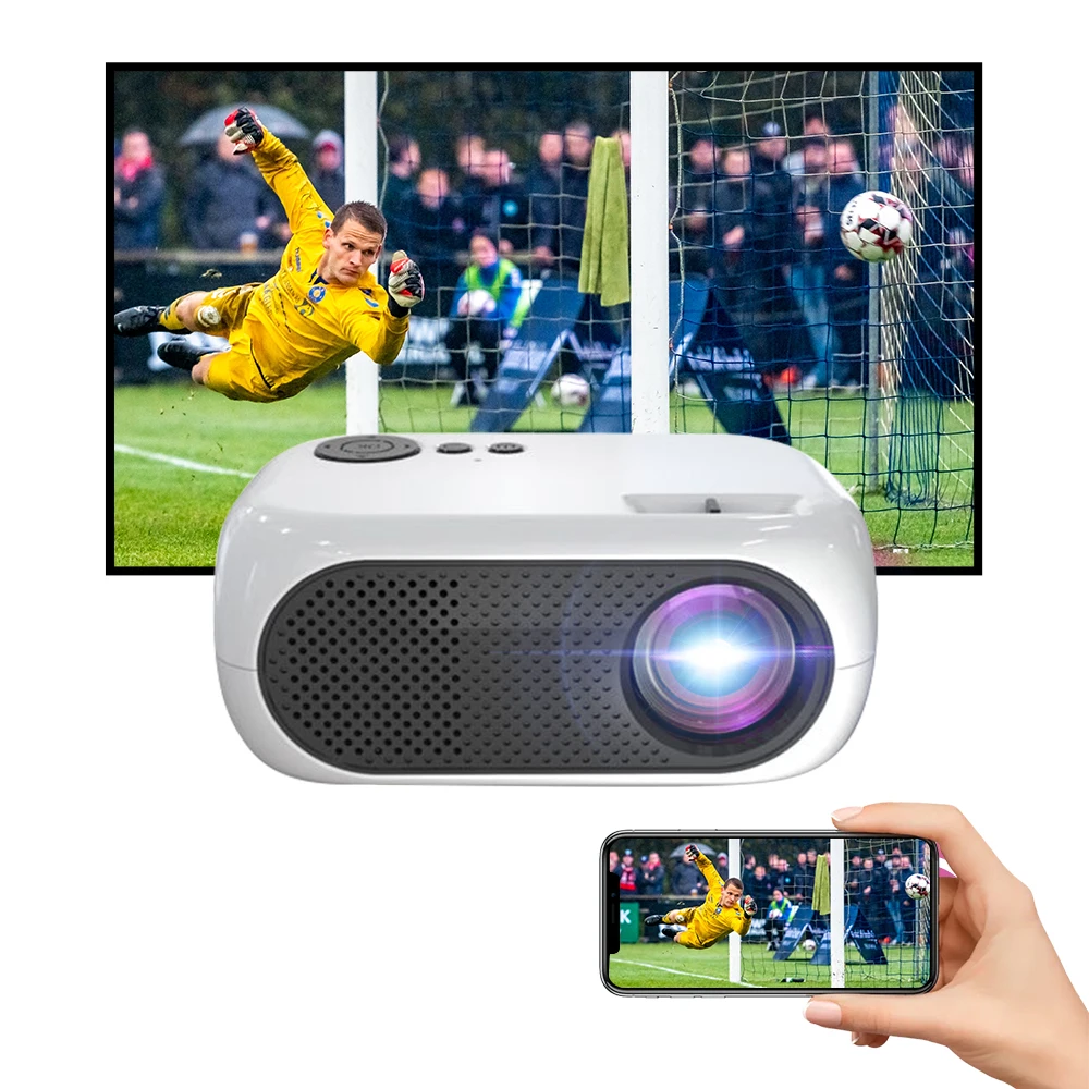 XIDU Mini Projecteur LED Full HD 1080P, compatible avec iPhone