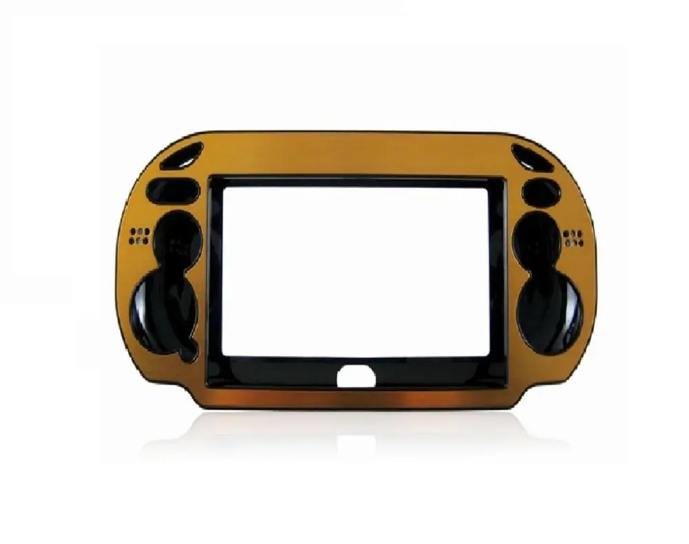 Gold Bevigac пластик+ жёсткий алюминиевый чехол Обложка подставка для Sony Playstation PSV PSVITA PS Vita 1000 coque fundas caso capa - Цвет: Gold