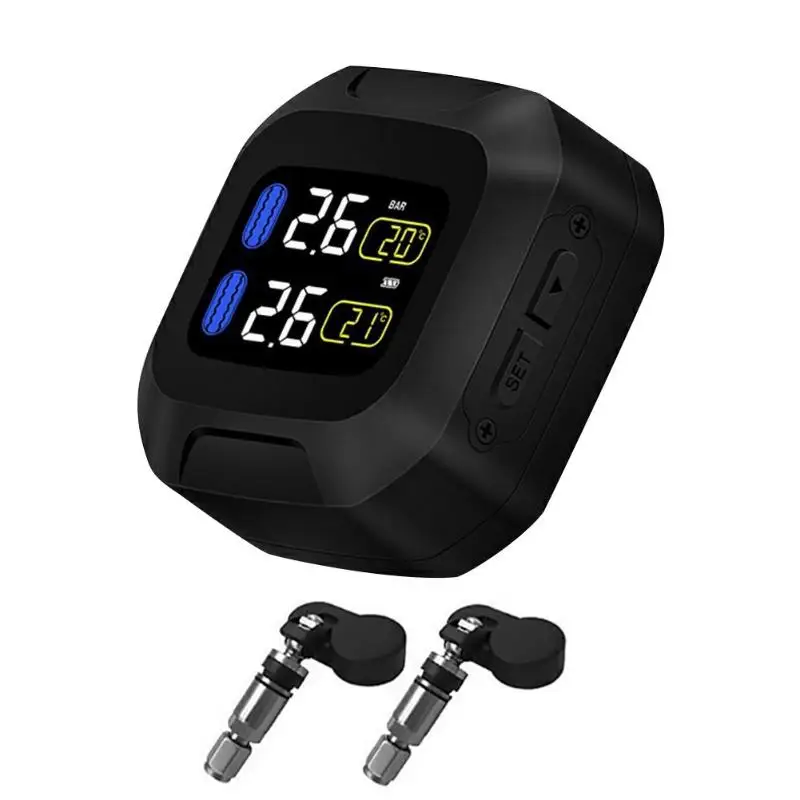 CAREUD M3-WF usb зарядка мотоцикла TPMS шины для мотоцикла контроль давления в шинах сигнализация с 2 беспроводными внешними датчиками - Тип: M3-WF Internal