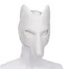 Halloween Blank Mask Decorative Masquerade Mask  DIY Blank Fox Mask PU Party Mask Masquerade Costume Cosplay Accessories ► Photo 3/6