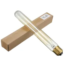 Sancaka 10 шт. T185/T225/T300 T30 40 Вт трубка Ретро лампа накаливания винтажная Затемняющая лампа накаливания Эдисона Светильник промышленный Декор