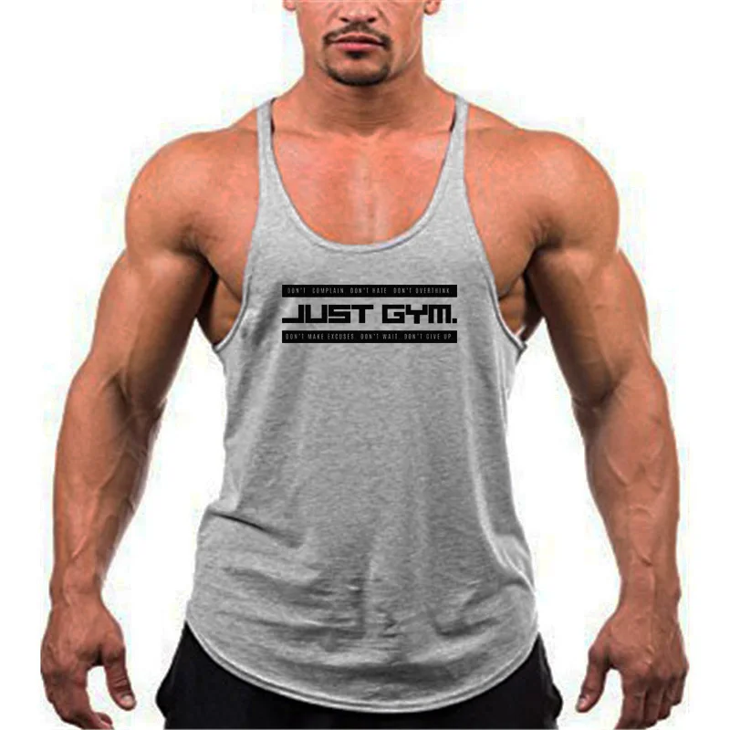 Just Gym, бодибилдинг, Стрингер, безрукавка, мужская, хлопок, Y Back, майка для тренировки, фитнес, майка, Мужская одежда, майка без рукавов