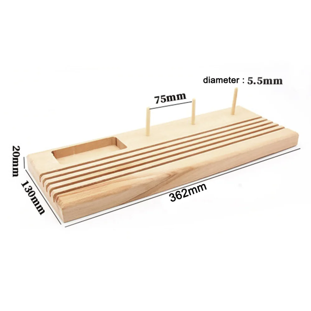 Оригинальная деревянная стеганая Лоскутная линейка с держателем катушки и местом для хранения штифтов шпульки Инструменты наборы аксессуаров