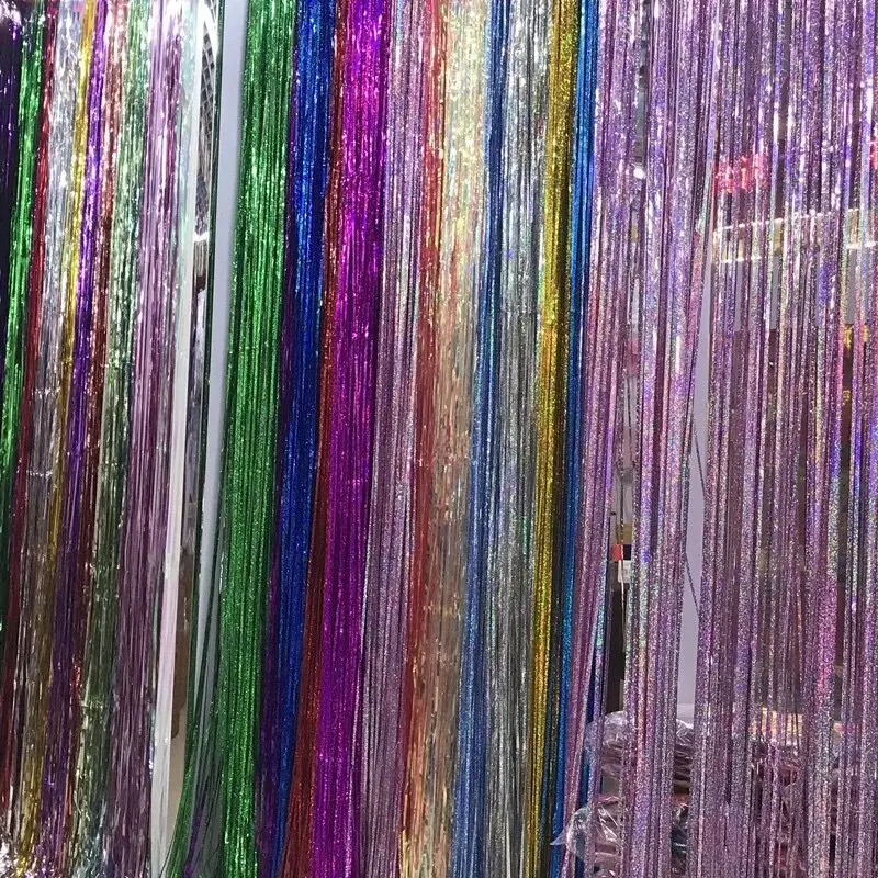 Gold Foil Fringe Party Decoration Rain Curtain Photo-booth Backdrop