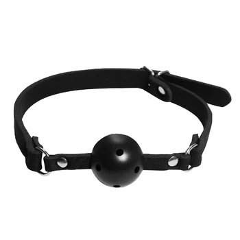Gag Balls BDSM Bondage Restraints Open Mouth Breathable Sex Ball Harness Strap Gag Sex Toys For Couple Accessories Collar 3