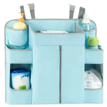 

Strong Baby Bed Diapers Organizer Washable Bedding Sets Accessories for Crib Storage Baby Crib Bed Hanging Storage Durable Bag