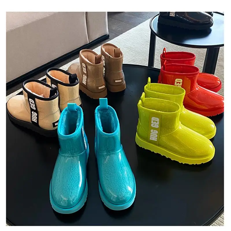 2020xdxugg зимние новые женские ботинки с натуральным овечьим мехом интегрированные