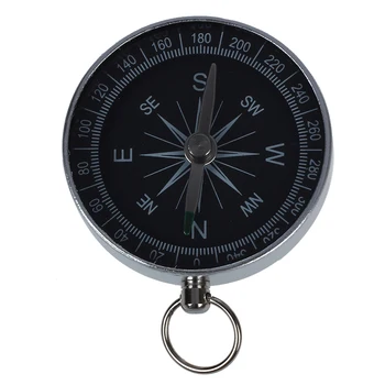 

Mini Protable Aluminum Camping Compass Hiking Hiker Navigation Compass Outdoor Multi-function Measuring Tool bussola kompas