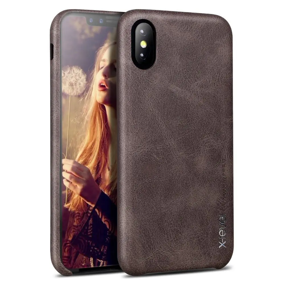 dark coffee LAPOPNUT Натуральная кожа задняя крышка для Iphone 11 Pro Xr Xs Max X 8 7 Plus 6 6s 5 5S SE Ретро ручной работы бизнес чехол Funda Capas - Цвет: dark coffee