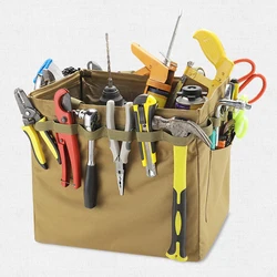 Sac de rangement d'outils, boîte de rangement d'outils pliante Portable, sac de Shopping avec grande capacité sac en tissu Oxford pour Camping pique nique 