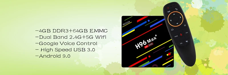 HAAYOT A5X MAX Смарт ТВ приставка Android 9,0 4 Гб 32 г Rockchip RK3318 BT4.1 H.265 4K Youtube 2,4G WiFi 3D приставка ТВ приставка IP ТВ приставка