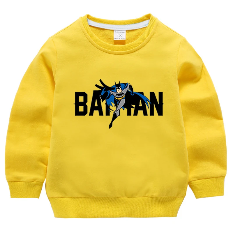 

Fashion Superhero Batman Print Children Hoodie Casual Spring Autumn Sweatshirts Boys Girls Pullover Batman Logo Clothing Ropas