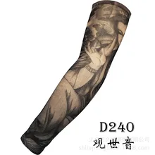 Нарукавник с татуировкой бесшовный наружный рукав для мужчин и женщин для езды за рулем солнцестойкий Татуировка охлаждение стиль