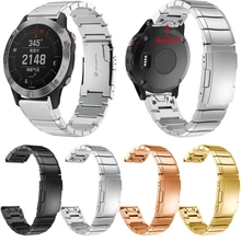 20 мм 22 мм 26 мм ремешок из нержавеющей стали QuickFit для Garmin fenix 6 6X6 S 5s 5 5X plus Смарт-часы ремешок для Forerunner 945 935