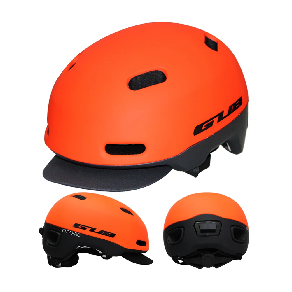 High Quality GUB  Cycling City Bike Urban Helment Folding Bicycle Helmet BMX Skating Fixed Safe Cap Integrally-molded Helmets
