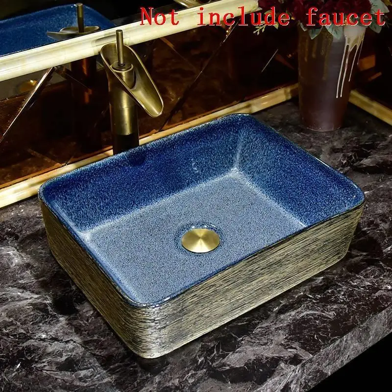 Lavagem Black Sobre Encimera Fregadero чаша Туалет Banyo судно туалетный столик Lavabo Pia Cuba Banheiro раковина для ванной комнаты - Цвет: MODEL D