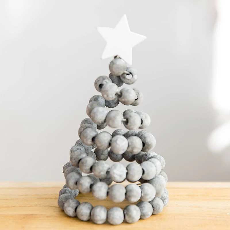 Рождественское украшение креативное Скандинавское Ins Высококачественная Деревянная Рождественская елка небольшое украшение для рабочего стола Украшение QW112