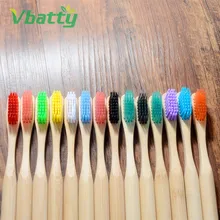 1 шт. Лидер продаж Оптом бамбуковая зубная щетка private label с бесплатной доставкой