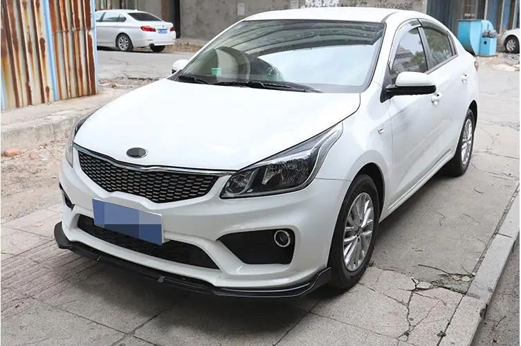 Для KIA K2 RIO Body kit спойлер 2016 2018 ABS задний передний бампер диффузор защитные