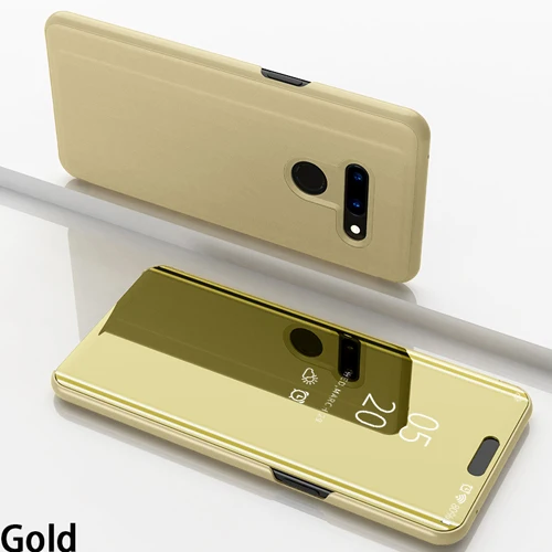 Gold Зеркало Смарт флип чехол для samsung Galaxy Note 10 Pro 9 8 S10 S9 S8 плюс S10E S10 S9 S8 S7 S6 край M30S M30 M20 M10 C10 C8 крышка - Цвет: Gold