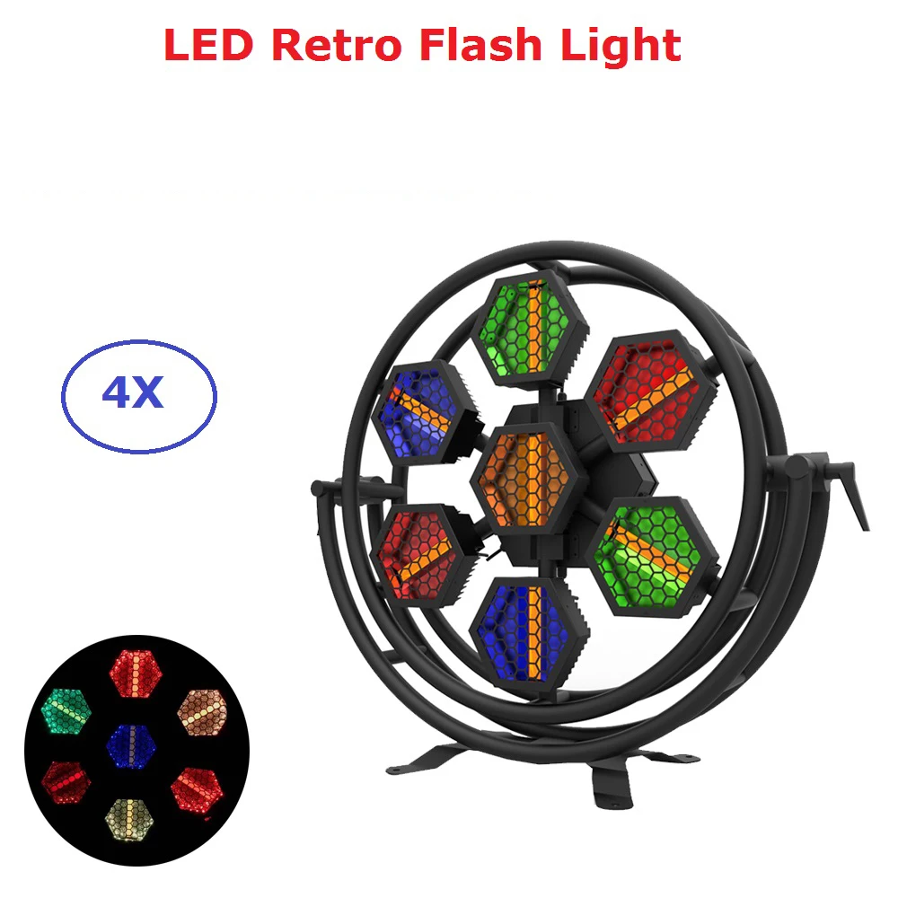 

Dj Equipment 7X60W LED Retro Flash Light DMX 512 Controller Dj Lighting Effect Wash Light LED Flash Light Laser Projector Disco