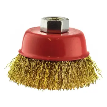 

Wire Cup Brush / Wheel For Angle Grinder Crimped Cleaning Deburring Attachment