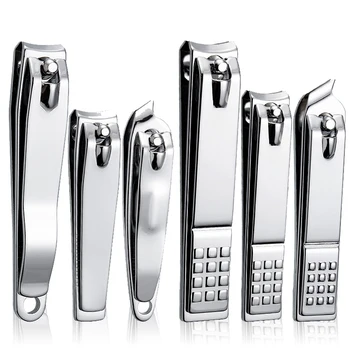 Tagliaunghie Tagliaunghie in acciaio inossidabile Trimmer Coltello Strumenti per manicure e pedicure Set di tagliaunghie professionali per dita dei piedi a 2 stili 1