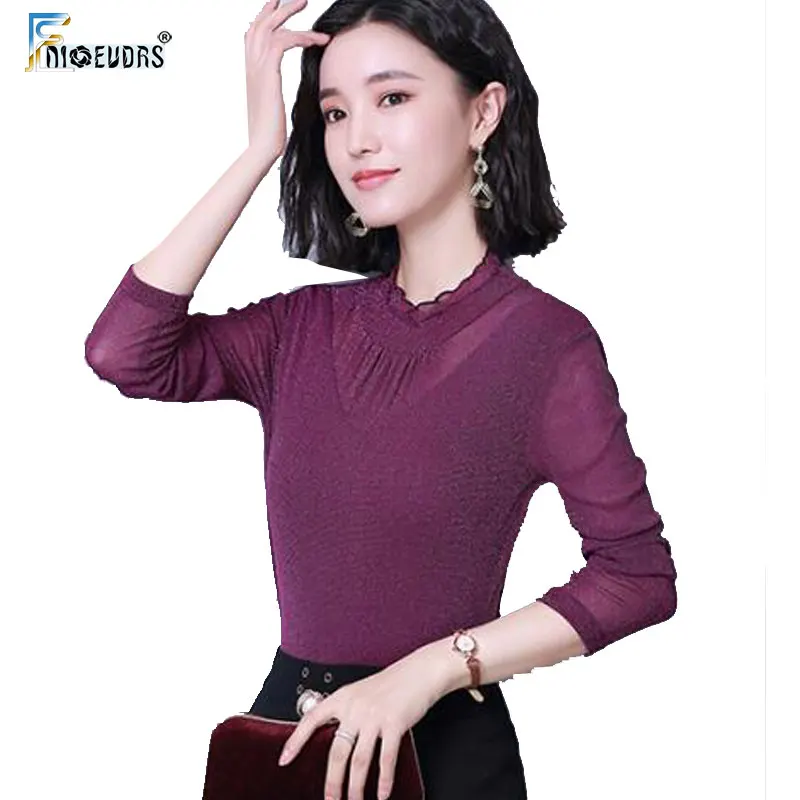 Осенние базовые футболки женские модные с длинными рукавами для стройных