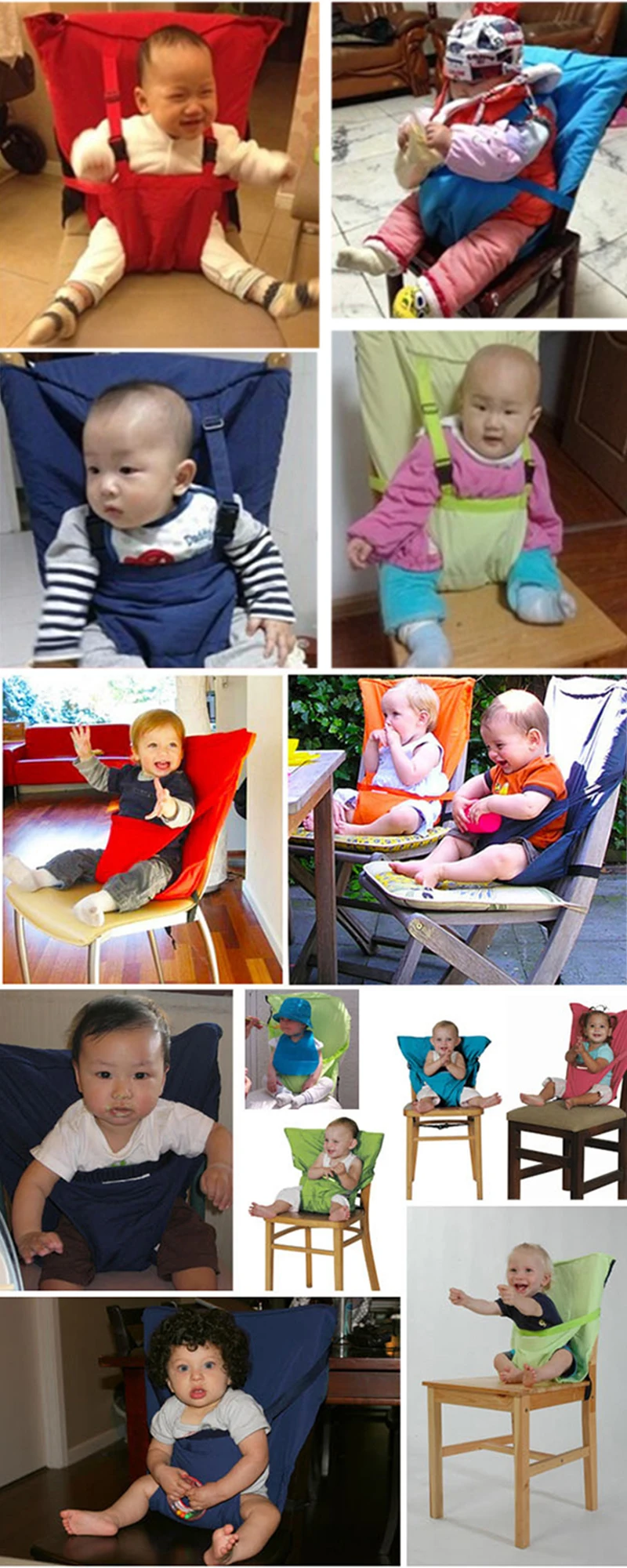 Портативная детская Интегральная подушка для обеденного стула, ремень безопасности для использования везде, удобная безопасность, приносят детским сиденьям запчасти